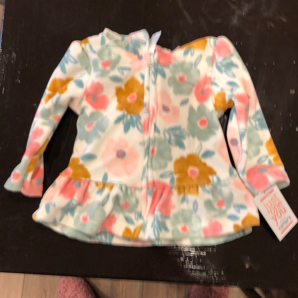 Carter’s flower fleece jacket